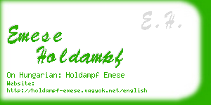 emese holdampf business card